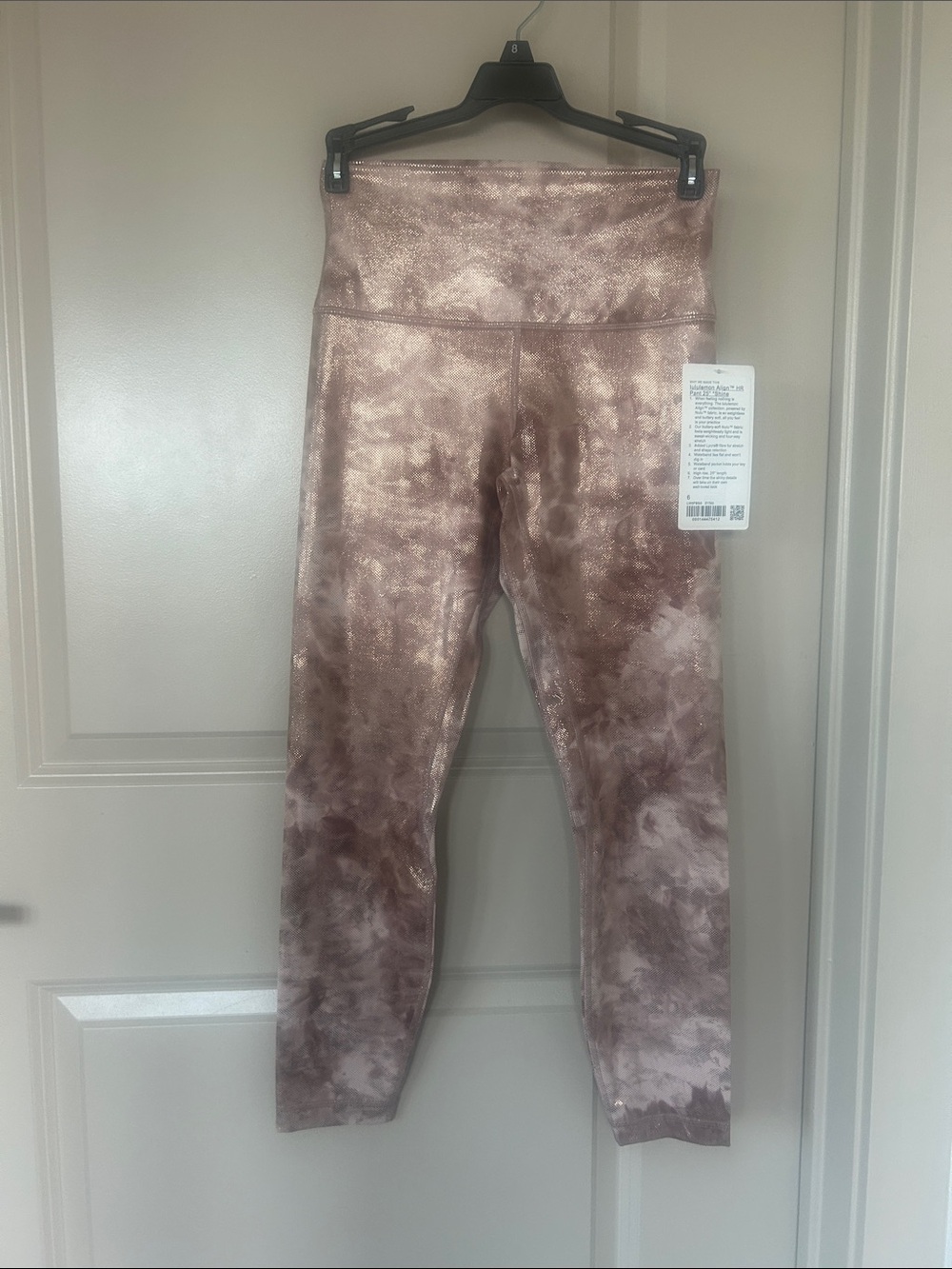 lululemon athletica Align HR Shine Pant 25" in Light Pink - Picture 2 of 8
